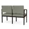 Lesro Lenox 2 Seat Tandem Seating W/ Arm, 44 in W 26 in L 31.5 in H LW2103 - alternate 3